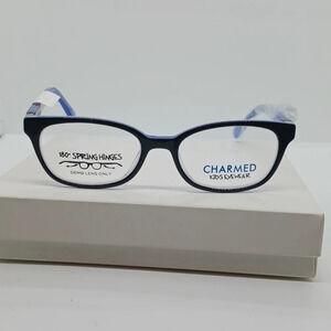 NWT YOUTH CHARMED EYEGLASS FRAMES CMM2001 NAVY